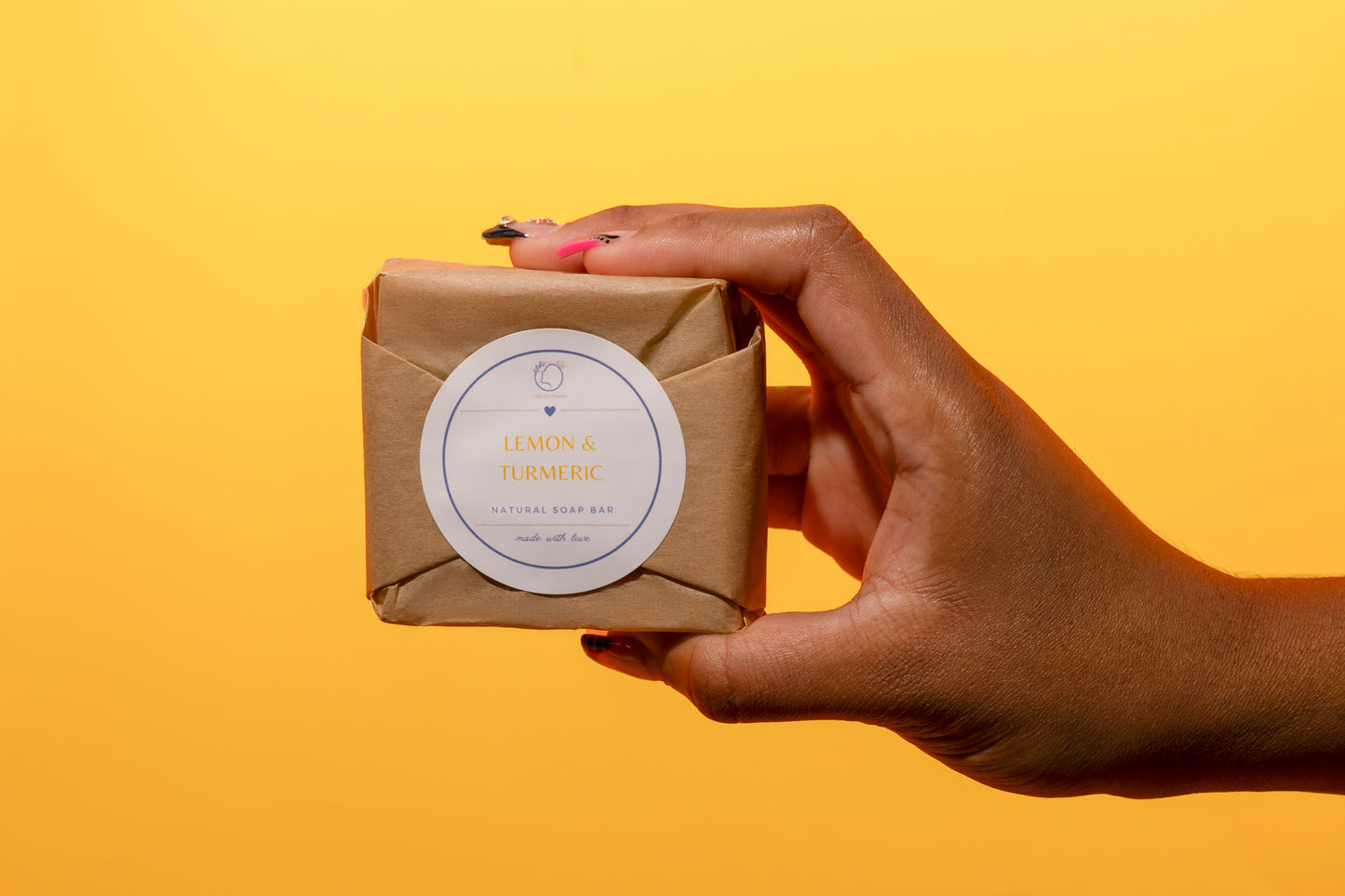 Lemon and Turmeric Face and Body Soap Bar